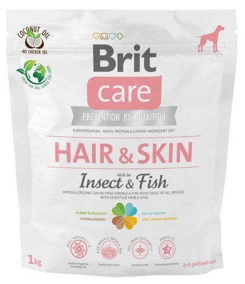 Brit Care Grain Free Adult Hair & Skin - Insects & Fish 1kg Brit Care Grain Free Adult Hair & Skin - Insects & Fish 1kg